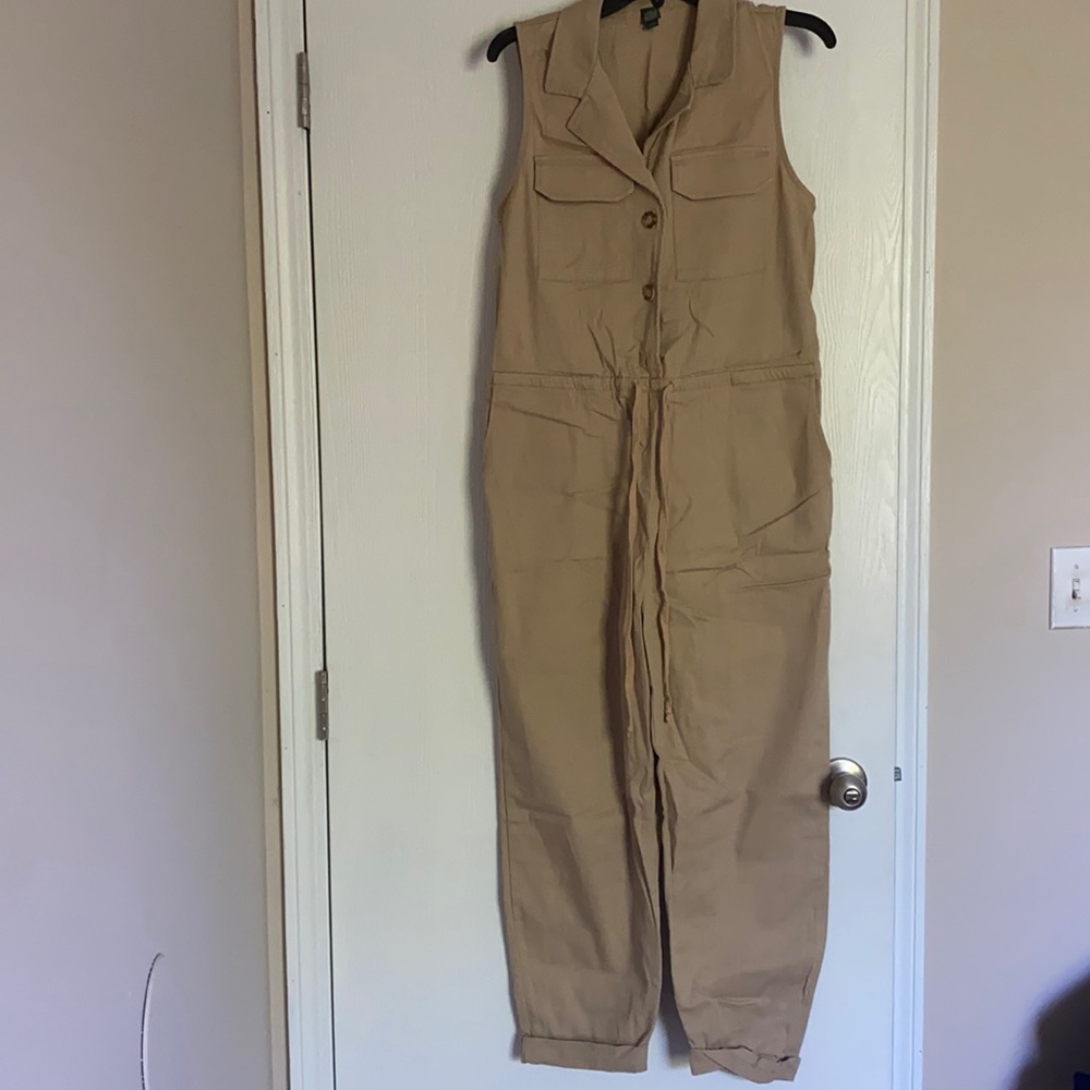 Wild Fable Sleeveless ButtonFront Utility Jumpsuit